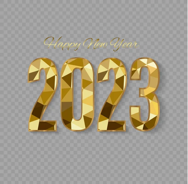 2023 Bonne Année Conception Fond Carte Postale Bannière Affiche Illustration — Image vectorielle