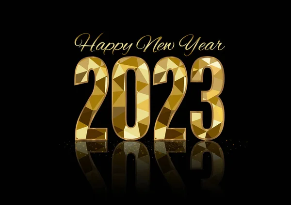 2023 Happy New Year Background Design Postcard Banner Poster Vector — Stockový vektor