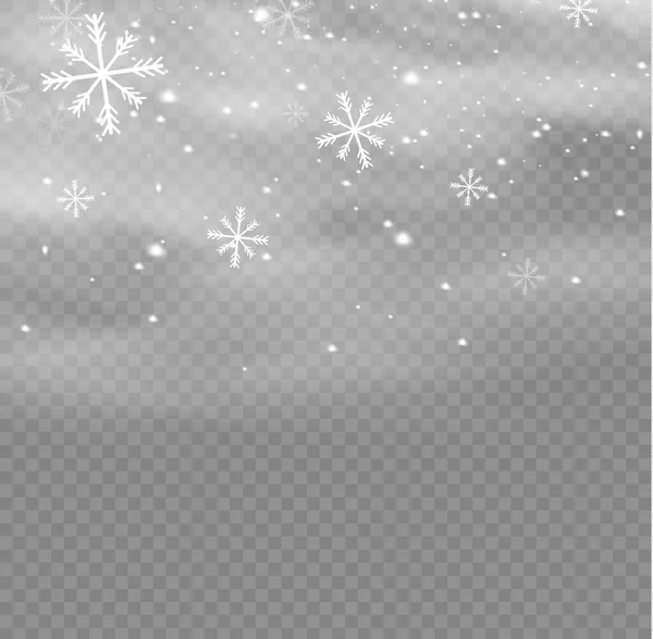 Neve Vento Fundo Transparente Ilustração Decorativa Elemento Branco Gradiente Inverno —  Vetores de Stock