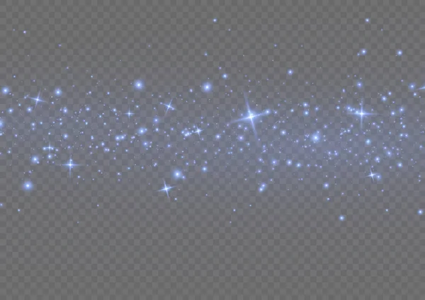 Effet Lumineux Lumineux Avec Nombreuses Particules Paillettes Isolées Sur Fond — Image vectorielle