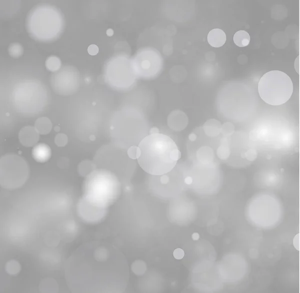 银制波克灯和闪光灯 镜头照明弹魔法模糊了闪亮的白灰 圣诞明星尘 神奇的闪光效果 圣诞节的背景闪闪发光 — 图库矢量图片