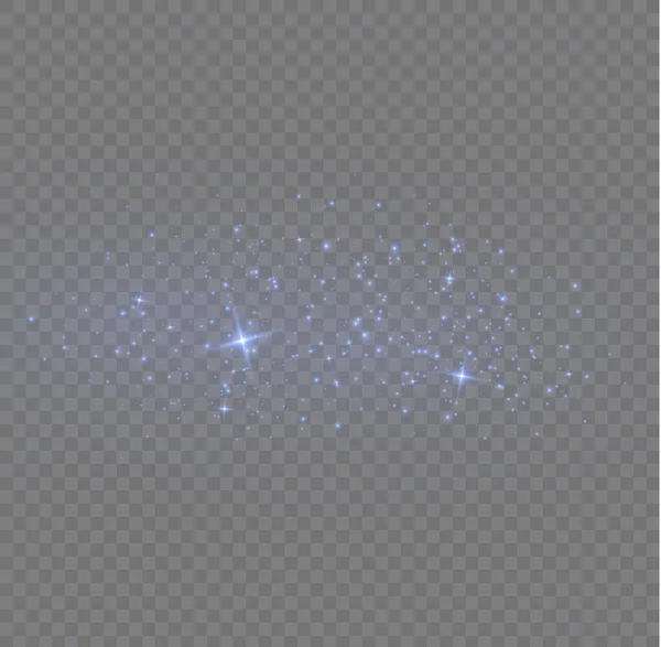 Effet Lumineux Lumineux Avec Nombreuses Particules Paillettes Isolées Sur Fond — Image vectorielle