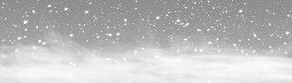 Invierno Nieve Con Niebla Viento Niebla Nieve Viento Sobre Fondo — Archivo Imágenes Vectoriales
