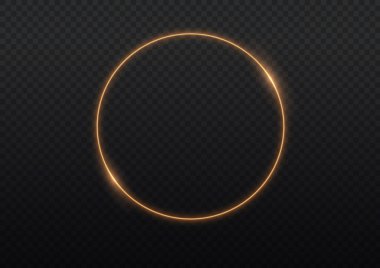 Açık sarı girdap. Eğri altın çizgi ışık etkisi. Parlayan daire. Açık altın kaide, podyum, portal, platform, masa. Sihirli daire vektörü.