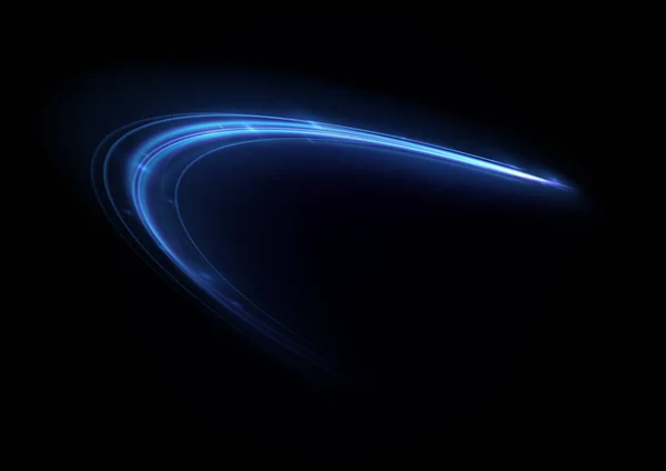 Blauw Glanzende Lijnen Effect Vector Achtergrond Lichtgevende Witte Snelheidslijnen Licht — Stockvector