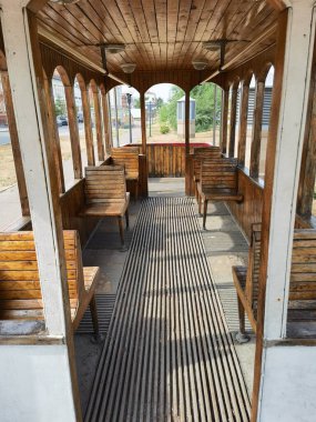 Kazan, Rusya 'da eski ahşap tramvay