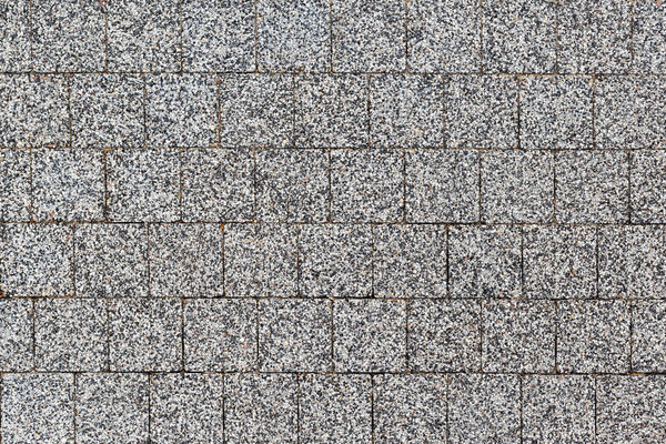 Overhead view of cobble stone street . Stone pavement texture