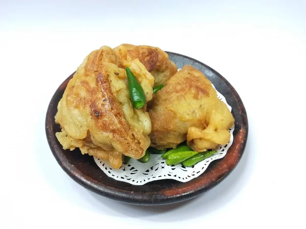 Aperitivos Indonesios Tofu Frito Relleno —  Fotos de Stock