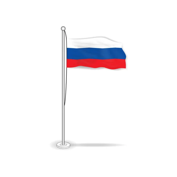 Vektor Der Russischen Flagge Bild Eps — Stockvektor