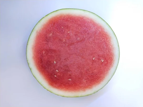 Frische Wassermelonenscheiben Wassermelone Ohne Kerne Wassermelone Mit Samen — Stockfoto