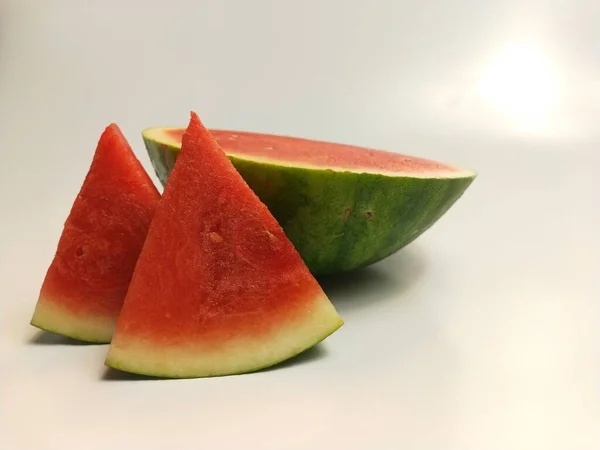 Fresh Watermelon Slices Seedless Watermelon Watermelon Seeds — Stock Photo, Image