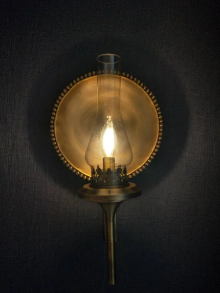 Photo Fond Lanterne Jaune Lampe Couverte Ombre — Photo