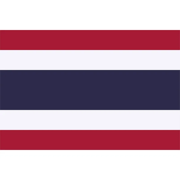 Thailand Nationalflaggenvektor Eps — Stockvektor