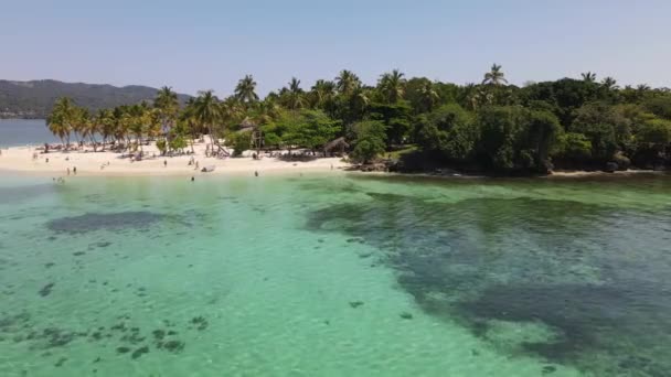 Samana Île République Dominicaine Drone Vol Vue Cinématique — Video