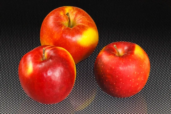 Яблука Червоно Жовтий Солодкий Кислий Смак — стокове фото