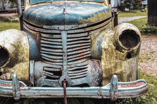 Viejo Coche Oxidado Nunca Irá Ninguna Parte Concepto Viejo Auto — Foto de Stock