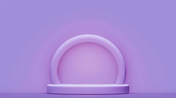 Концептуальний Подіум Мінімальний Абстрактний Фон Дизайну Продукту Фіолетовий Рожевий Кольори — стокове фото