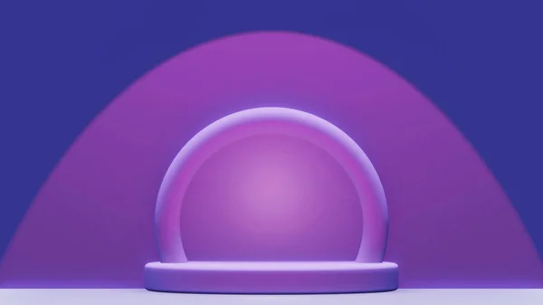 Концептуальний Подіум Мінімальний Абстрактний Фон Дизайну Продукту Фіолетовий Синій Кольори — стокове фото