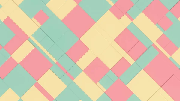 Концепция Абстрактной Геометрической Формы Pastel Colored Tech Background Геометрической Структурой — стоковое фото