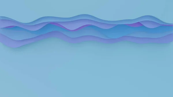 Hermoso Pastel Colorido Fondo Geométrico Vídeo Con Elementos Ondulados Movimiento — Foto de Stock