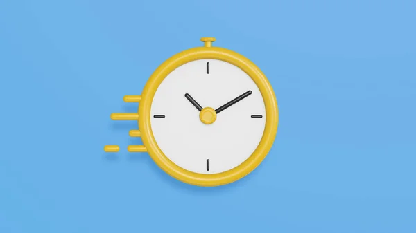 Rendering Concept Quick Fast Speed Time Icon Minimal Style Business — Stock Photo, Image