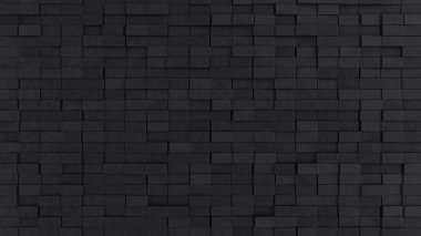 Parlatılmış basit 3D döşeme kiremitleri fütüristik bir duvar oluşturmak için düzenlendi. 3D, Beton Arkaplan dikdörtgen bloklardan oluşturuldu. 3B Hazırlama
