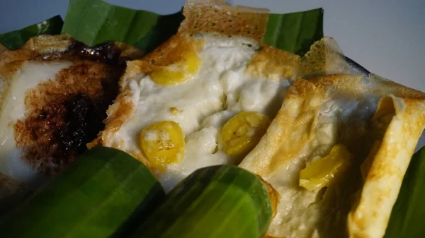 Serabi Dari Surakarta Jawa Tengah Makanan Tradisional Indonesia Yang Lezat — Stok Foto