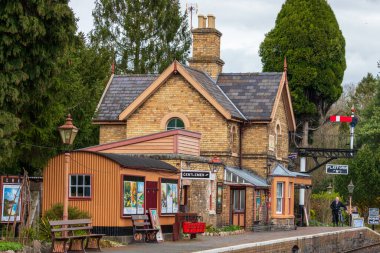 Shropshire Severn Vadisi 'ndeki Hampton Loade İstasyonu.
