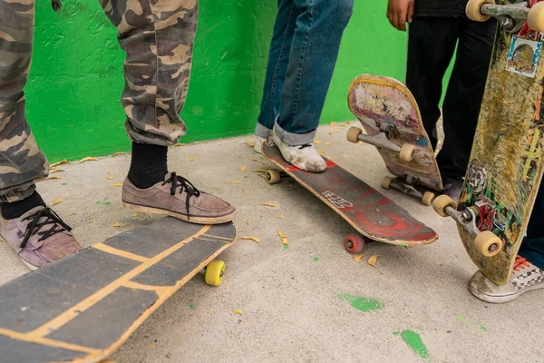 아메리카의 스케이트 선수들 니카라과의 마나과에서 시사회를 — 스톡 사진