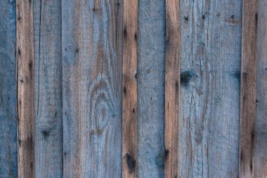 blue wooden background with vertical planks