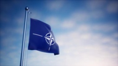 Gerçekçi NATO arka plan haber ağı ve medya için bayrak sallıyor