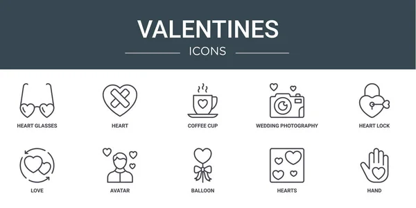Valentine's Day Patch Icons Vector Set