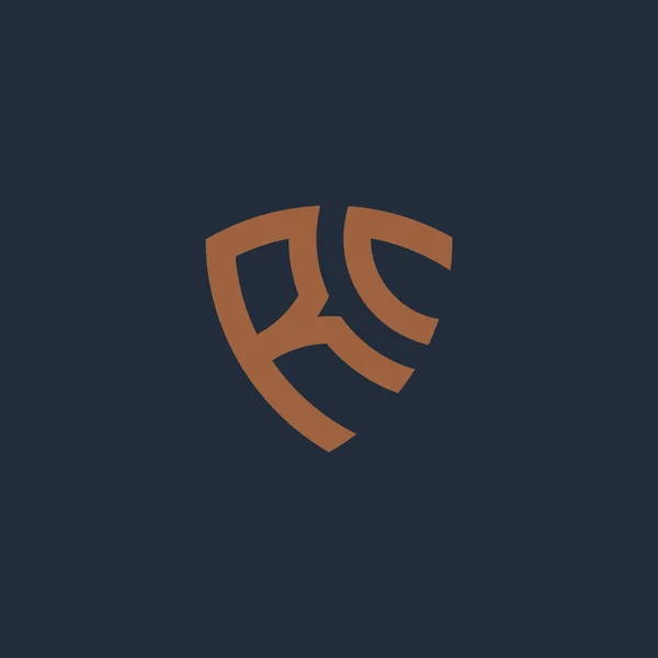 R C harfi logo tasarımı. yaratıcı minimal monokrom sembolü. Evrensel zarif vektör amblemi. Birinci sınıf iş logosu. Şirket kimliği için grafiksel alfabe sembolü