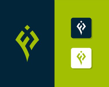 F J harfi logo tasarımı. yaratıcı minimal monokrom sembolü. Evrensel zarif vektör amblemi. Birinci sınıf iş logosu. Şirket kimliği için grafiksel alfabe sembolü