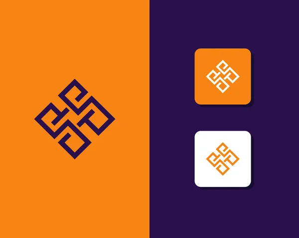 Harfi Logo Tasarımı Yaratıcı Minimal Monokrom Sembolü Evrensel Zarif Vektör — Stok Vektör