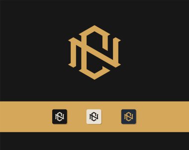 N harfi logo tasarımı. yaratıcı minimal monokrom sembolü. Evrensel zarif vektör amblemi. Birinci sınıf iş logosu. Şirket kimliği için grafiksel alfabe sembolü