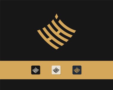 H H H harfi logo tasarımı. yaratıcı minimal monokrom sembolü. Evrensel zarif vektör amblemi. Birinci sınıf iş logosu. Şirket kimliği için grafiksel alfabe sembolü