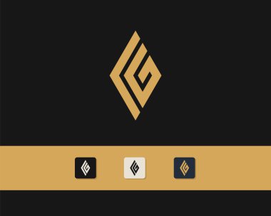 L G harfi logo tasarımı. yaratıcı minimal monokrom sembolü. Evrensel zarif vektör amblemi. Birinci sınıf iş logosu. Şirket kimliği için grafiksel alfabe sembolü