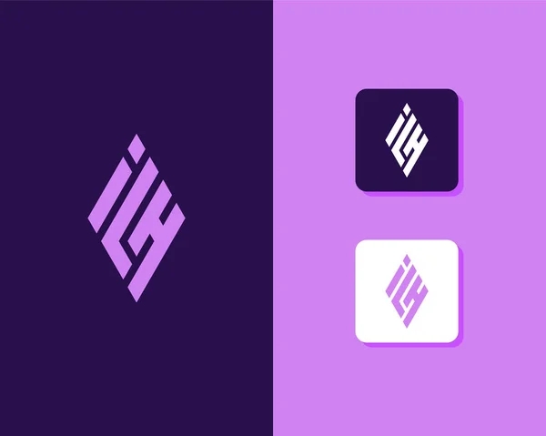 L L L H logosu tasarımı. yaratıcı minimal monokrom sembolü. Evrensel zarif vektör amblemi. Birinci sınıf iş logosu. Şirket kimliği için grafiksel alfabe sembolü