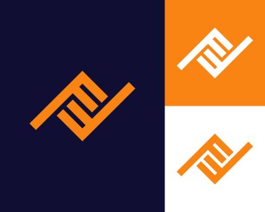 F harfi logo tasarımı. yaratıcı minimal monokrom sembolü. Evrensel zarif vektör amblemi. Birinci sınıf iş logosu. Şirket kimliği için grafiksel alfabe sembolü