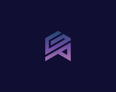 G P harfi logo tasarımı. yaratıcı minimal monokrom sembolü. Evrensel zarif vektör amblemi. Birinci sınıf iş logosu. Şirket kimliği için grafiksel alfabe sembolü