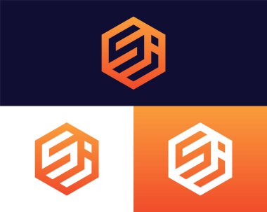 S J harfi logo tasarımı. yaratıcı minimal monokrom sembolü. Evrensel zarif vektör amblemi. Birinci sınıf iş logosu. Şirket kimliği için grafiksel alfabe sembolü
