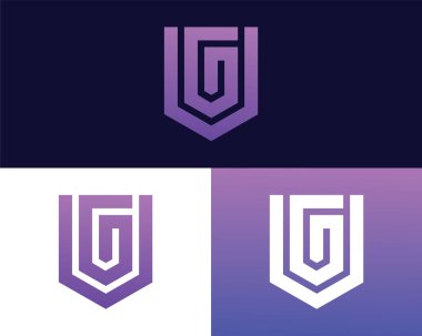 G V harfi logo tasarımı. yaratıcı minimal monokrom sembolü. Evrensel zarif vektör amblemi. Birinci sınıf iş logosu. Şirket kimliği için grafiksel alfabe sembolü