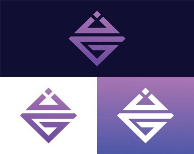 V G harfi logo tasarımı. yaratıcı minimal monokrom sembolü. Evrensel zarif vektör amblemi. Birinci sınıf iş logosu. Şirket kimliği için grafiksel alfabe sembolü