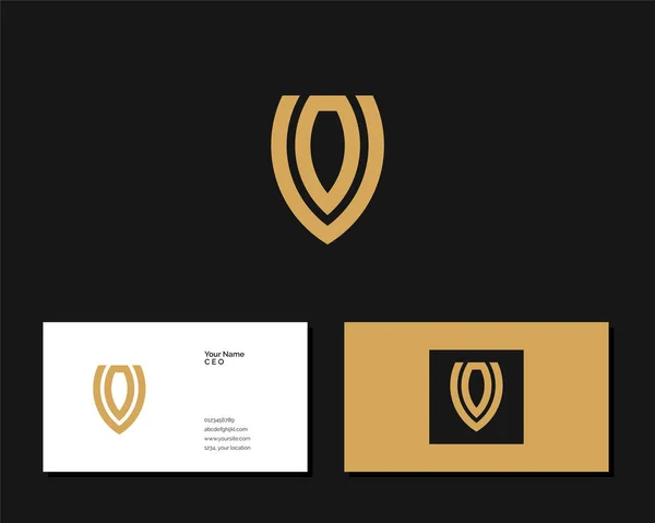 Bokstav Logotyp Design Kreativ Minimal Monokrom Monogram Symbol Universal Elegant — Stock vektor