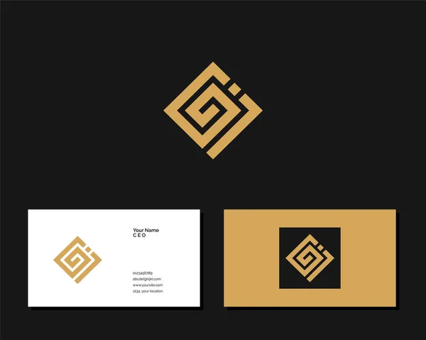 Buchstabe Logo Design Kreatives Minimales Monochromes Monogrammsymbol Universelles Elegantes Vektor — Stockvektor