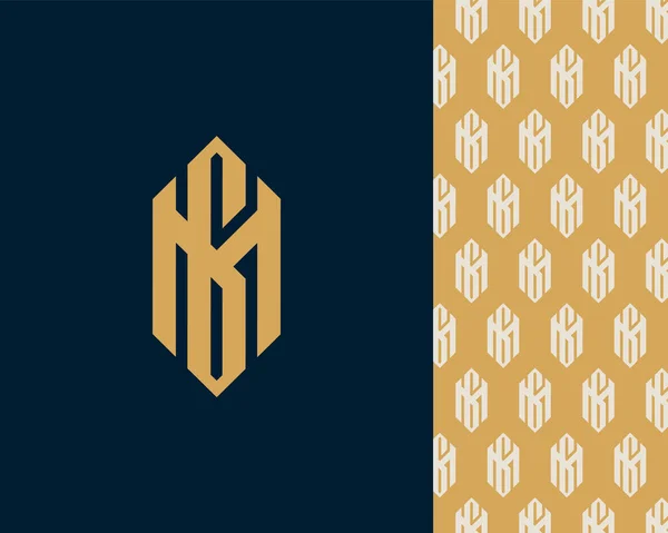 Brev Logo Design Kreativ Minimal Monokrom Monogram Symbol Universal Elegant — Stock vektor