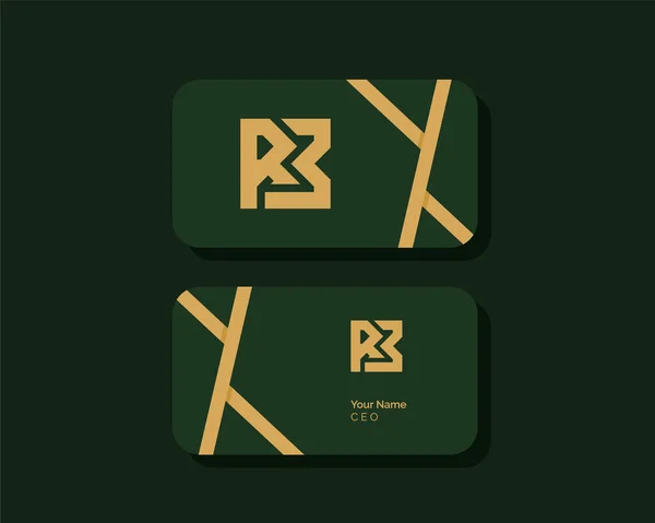 Letra Diseño Del Logotipo Creativo Mínimo Monocromo Símbolo Monograma Emblema — Vector de stock