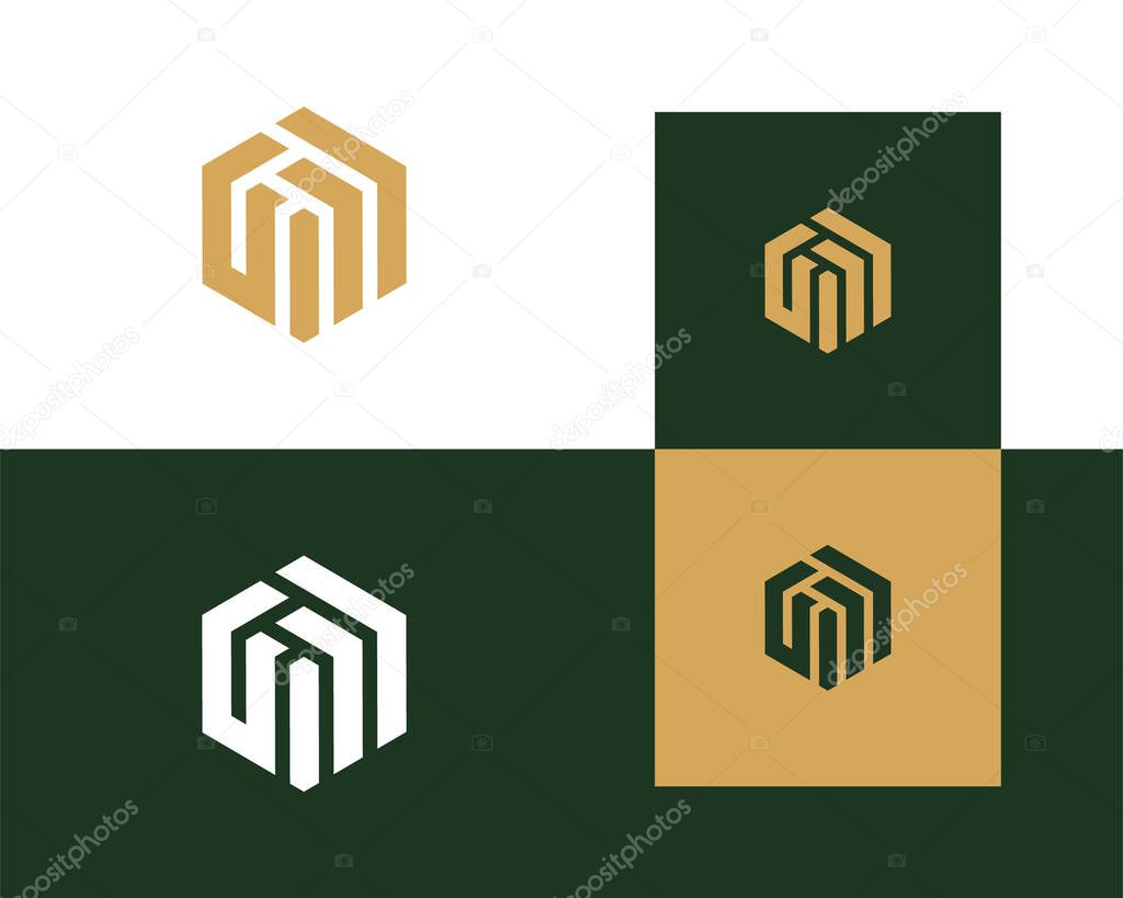 Letter U W logo design. creative minimal monochrome monogram symbol. Universal elegant vector emblem. Premium business logotype. Graphic alphabet symbol for corporate identity