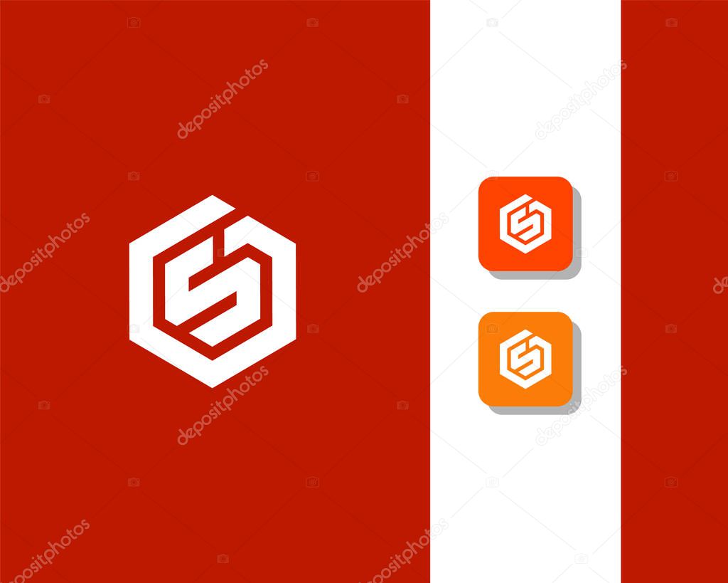 Letter S G logo design. creative minimal monochrome monogram symbol. Universal elegant vector emblem. Premium business logotype. Graphic alphabet symbol for corporate identity